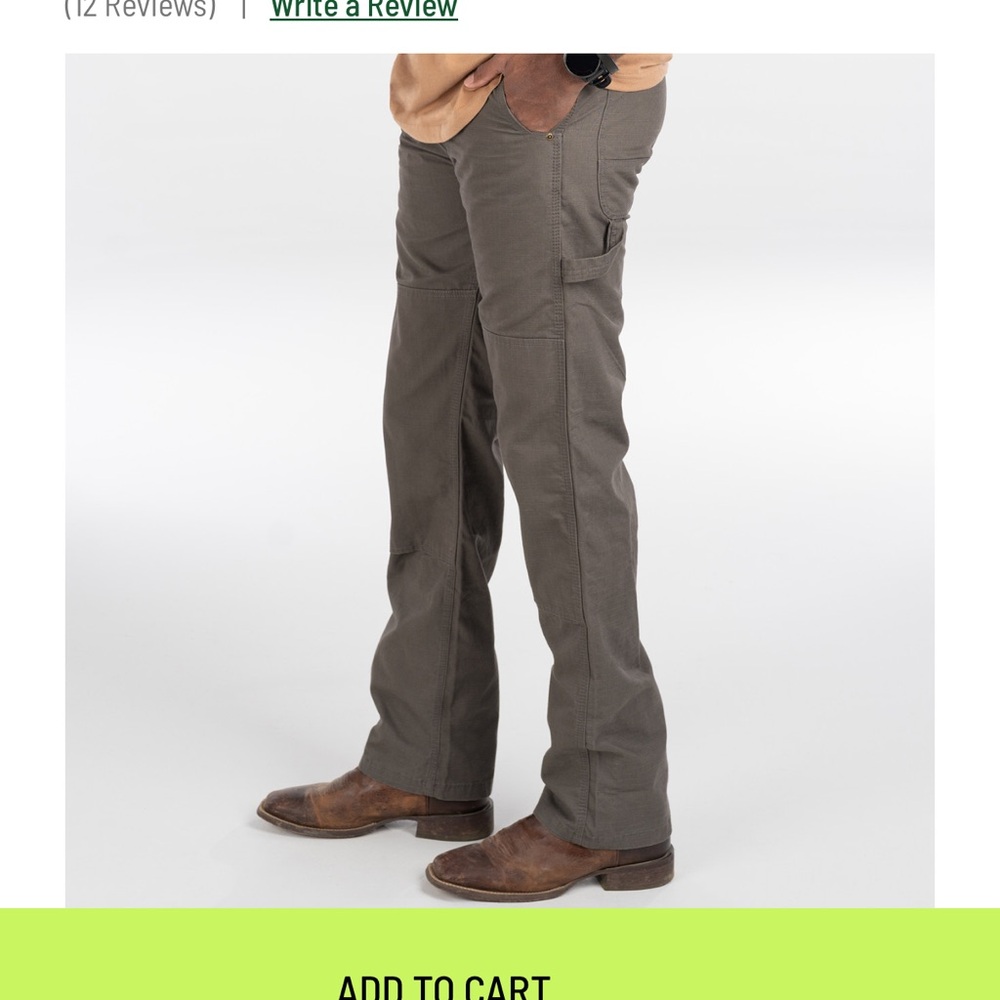 KEY Rip Stop Double Knee Dungaree Men Pants